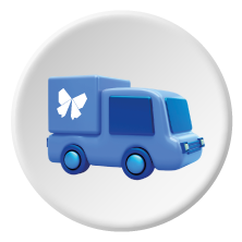 Butterfly Shipping Icon